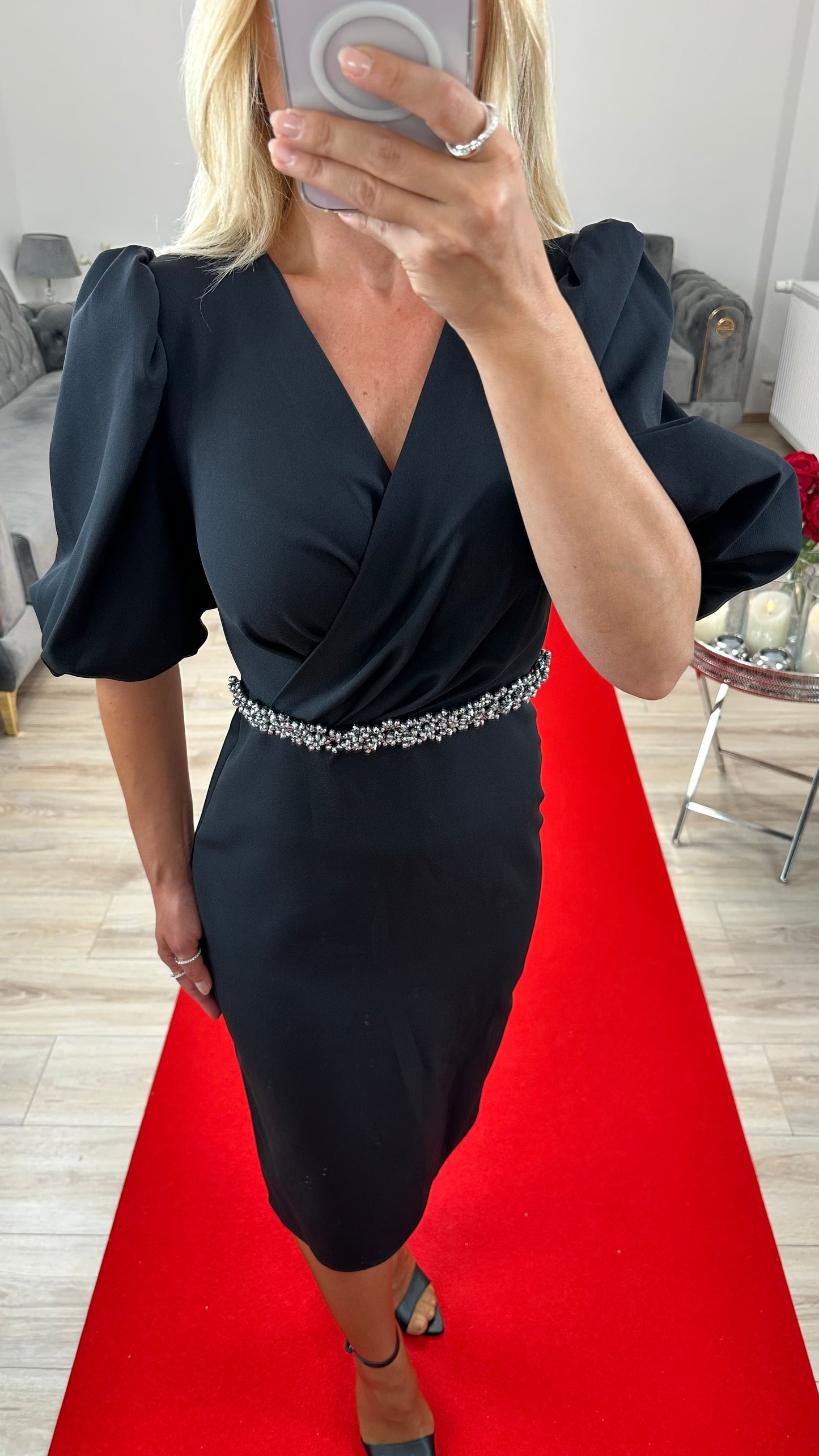 Midi dress black