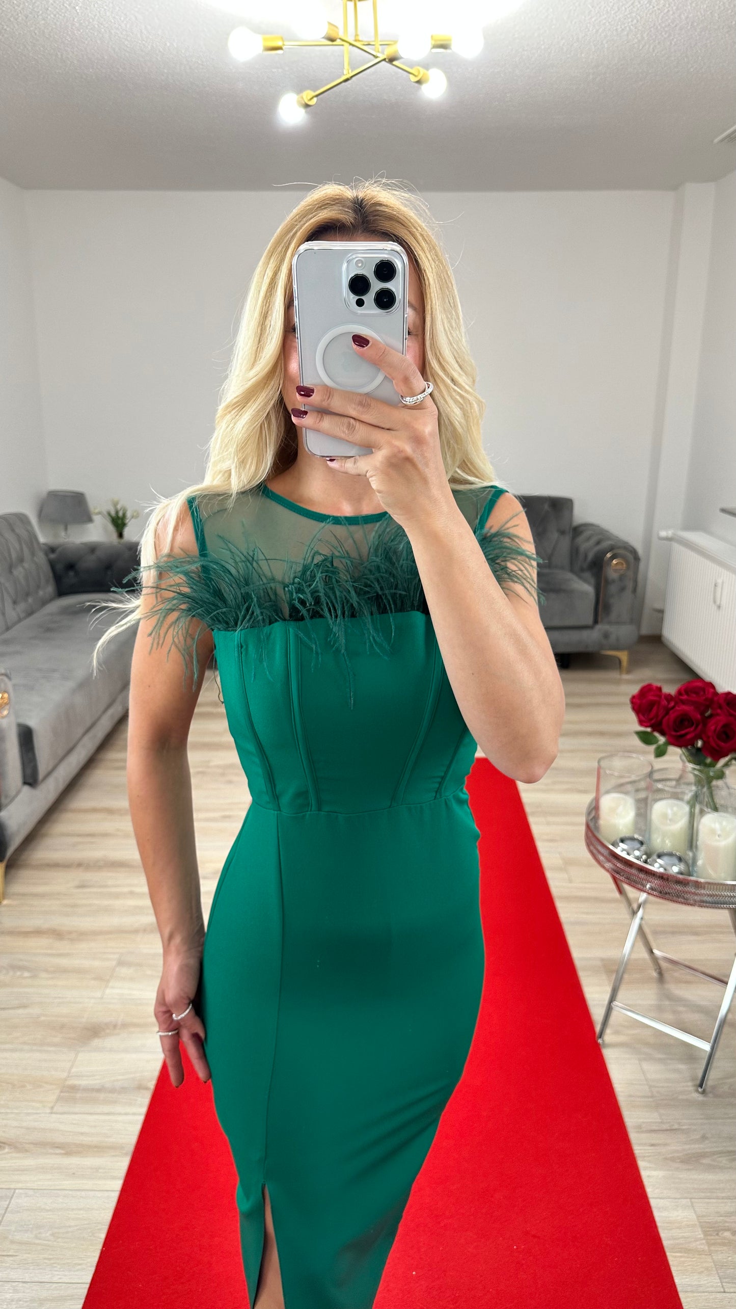 Sheath dress with belt