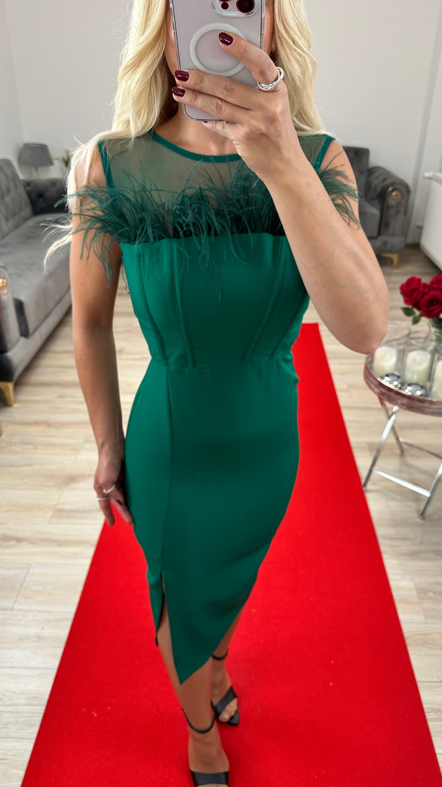 Sheath dress with belt