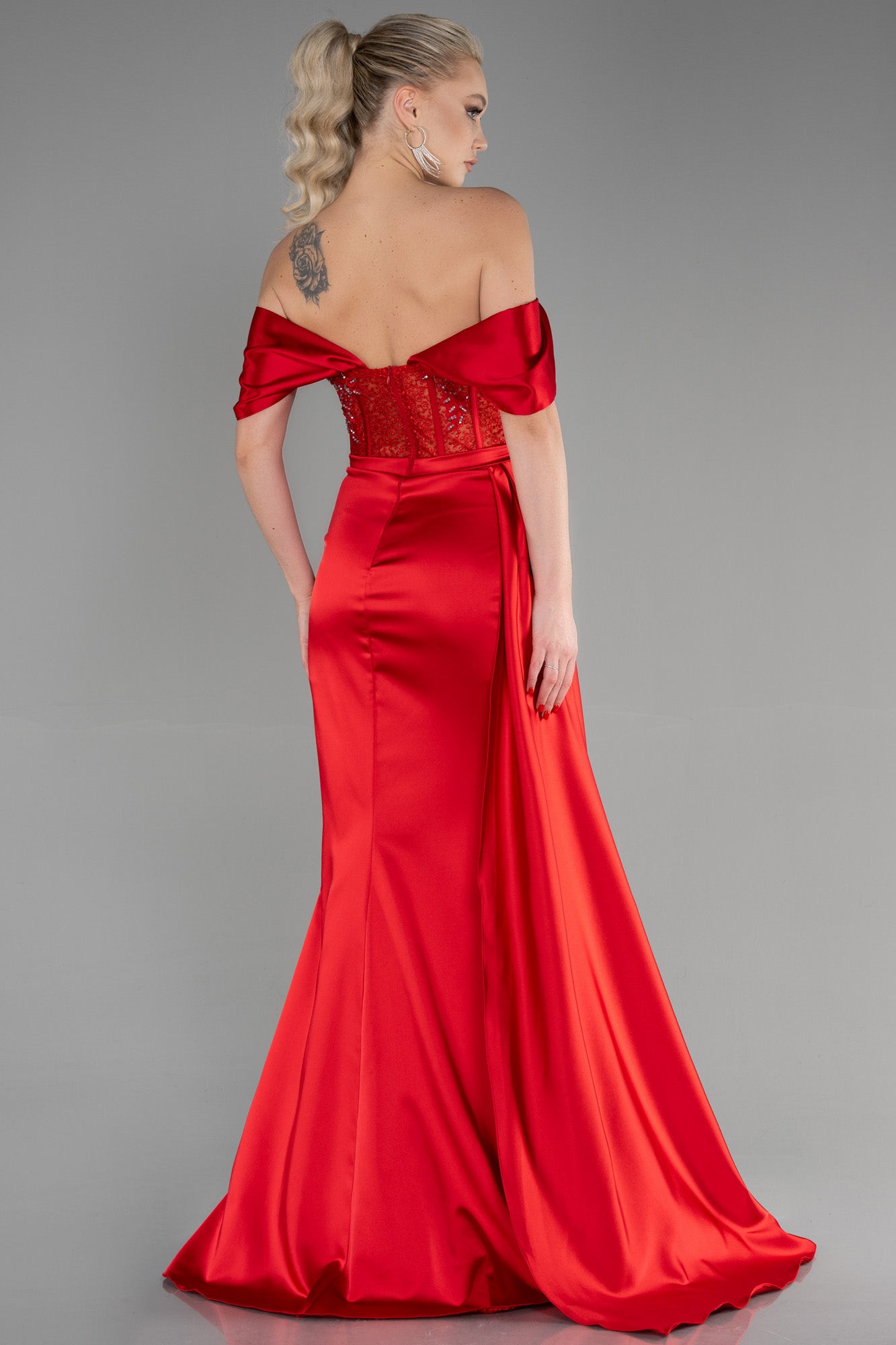 Corsagenkleid Rot