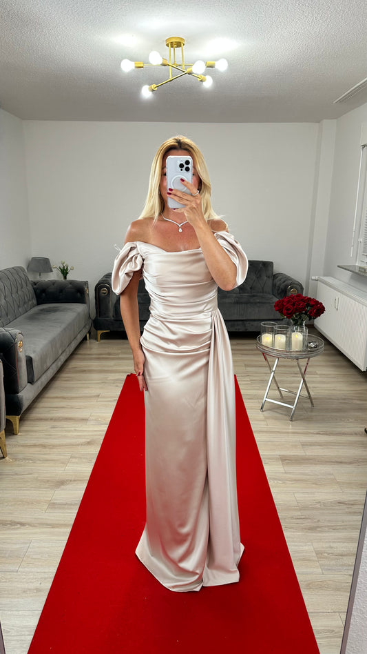 Abendkleid Beige