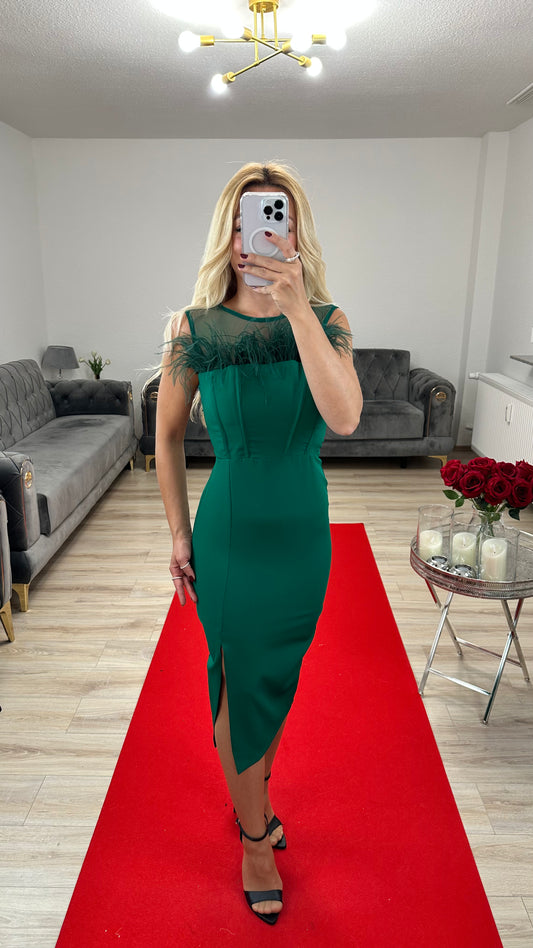 Sheath dress with belt