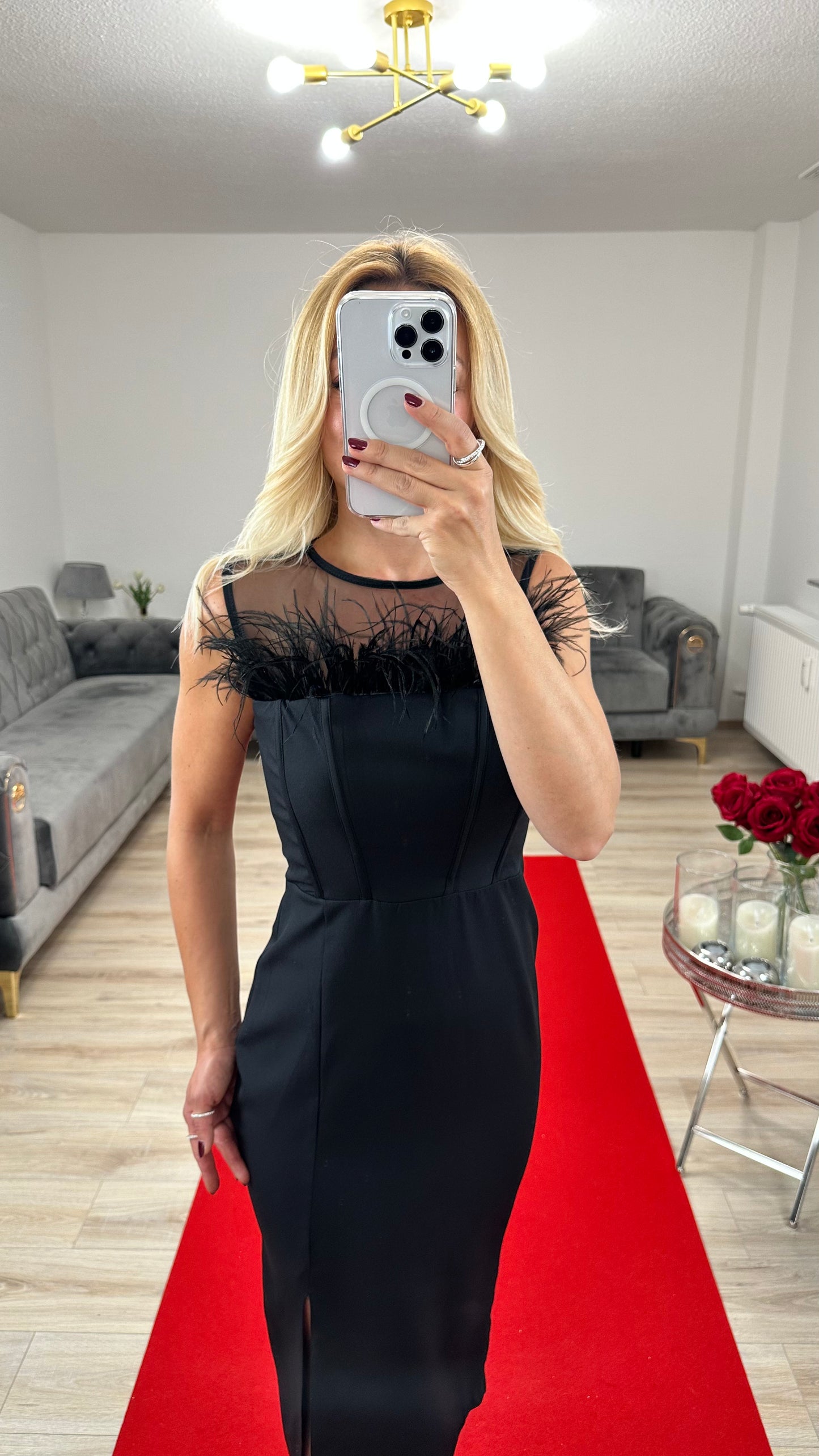 Robe fourreau avec ceinture