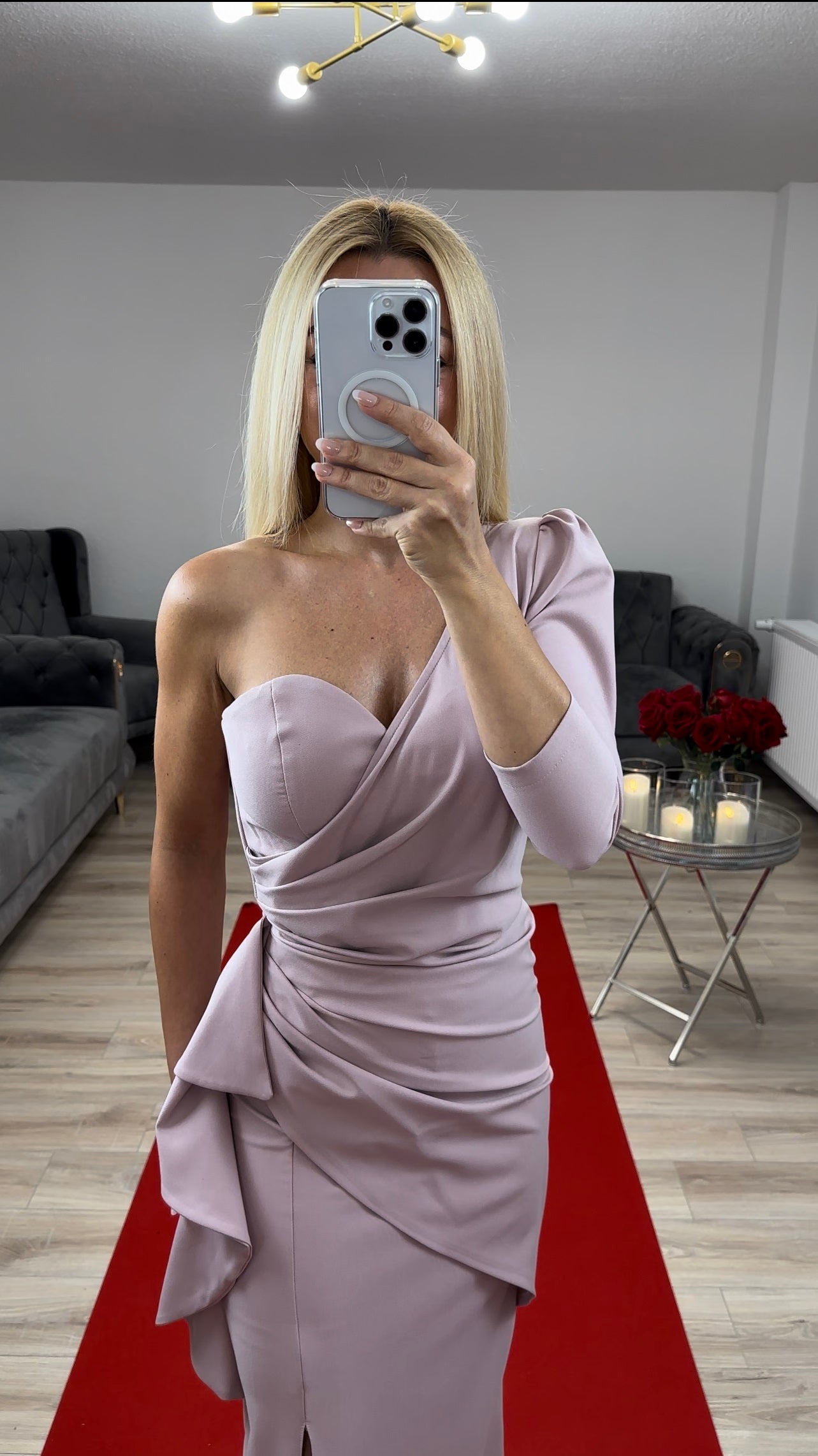 Abendkleid Nude