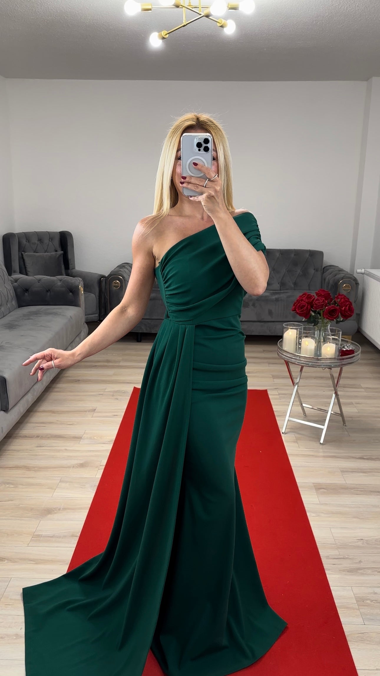 Abendkleid Smaragdgrün