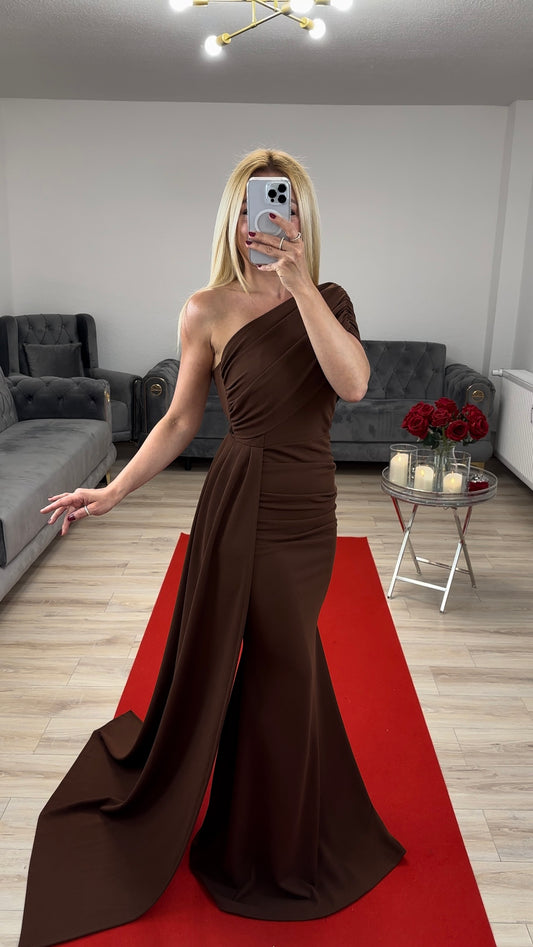 Abendkleid Braun